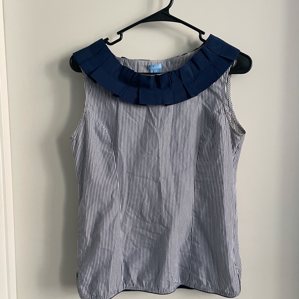 Vintage striped cotton blouse